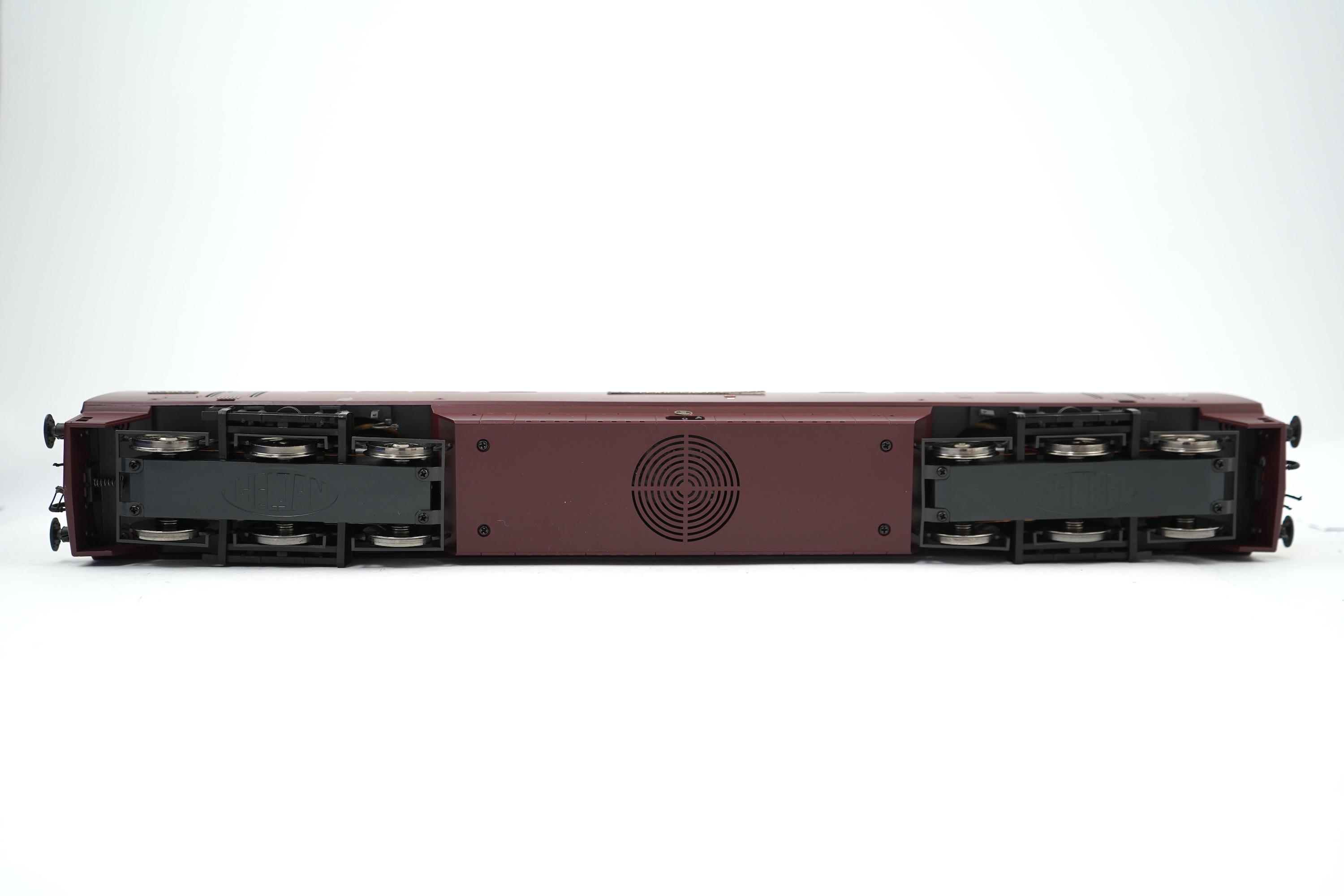 An 0 Gauge Heljan model Class 52 Western Challenger D1019 Co-Co diesel hydraulic locomotive, powered for two rail operation, with original box.